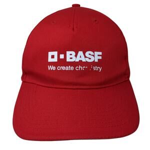 O-BASF We Create Chemistry Slideback 5 Panel Cap Red One Size Myrtle Beach